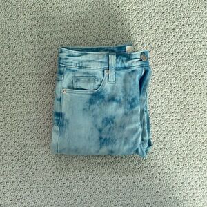 Blue tie dye jeans